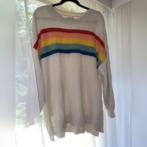 American Eagle Rainbow Long Sleeve Sweater